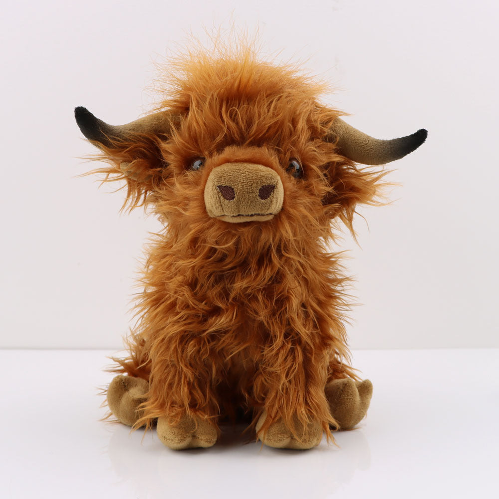 Highland Haven: Scottish Highland Cow Long Hair Plush Toy - Boötes & Loör