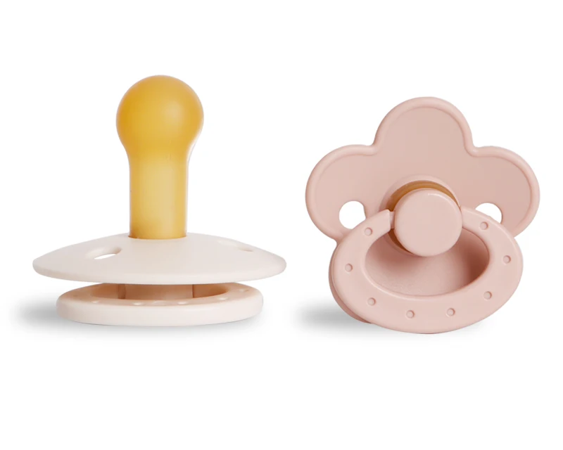 Modabebe Classic + Floral Silicone Baby Pacifier - 2 Pack