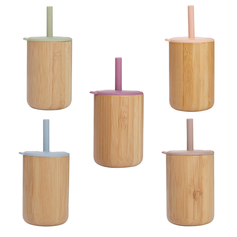 Natural Bamboo + Silicone Cup