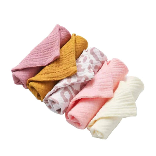 Muslin Cotton Washcloth - 5-Pack