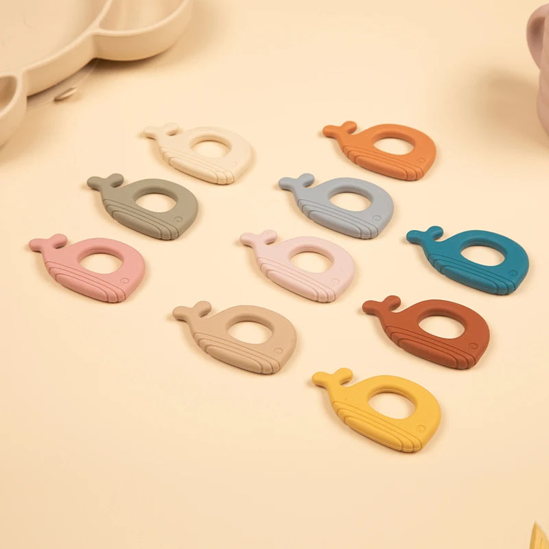 Silicone Whale Teether