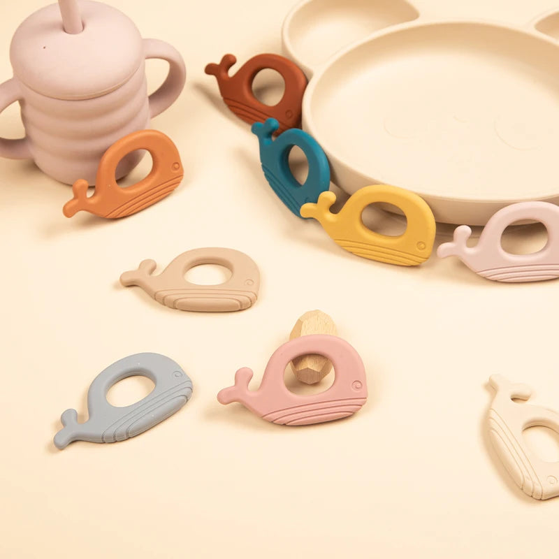 Silicone Whale Teether