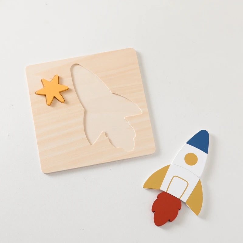 Wooden Space Puzzle