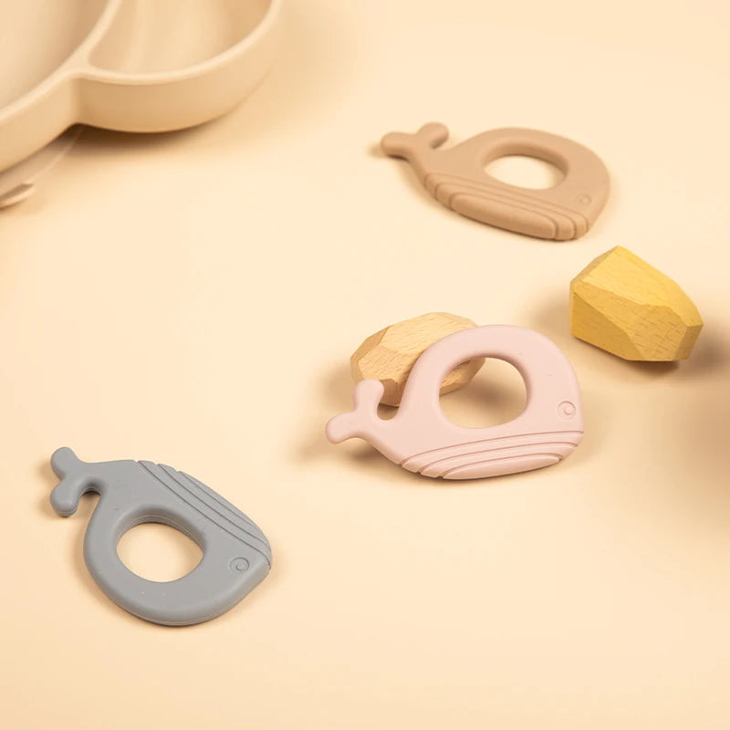 Silicone Whale Teether