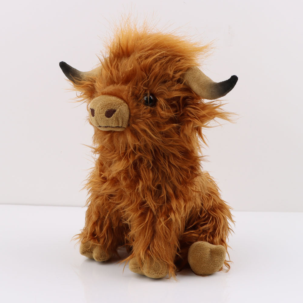 Highland Haven: Scottish Highland Cow Long Hair Plush Toy - Boötes & Loör
