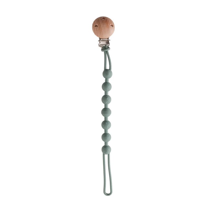 Beech Wood + Silicone Pacifier Clips - Boötes & Loör