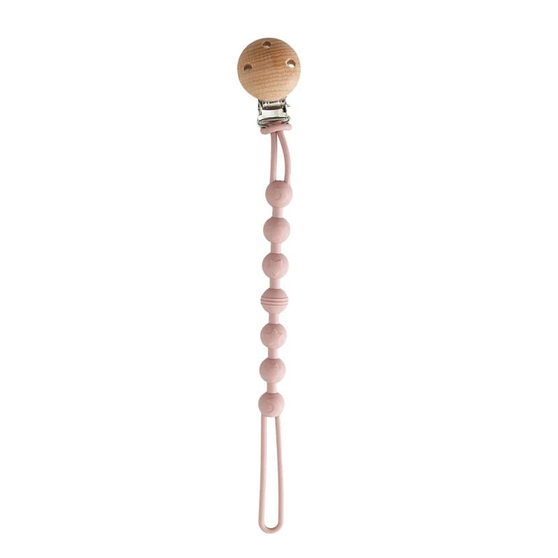 Beech Wood + Silicone Pacifier Clips - Boötes & Loör