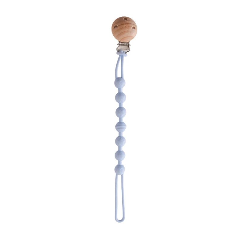 Beech Wood + Silicone Pacifier Clips - Boötes & Loör